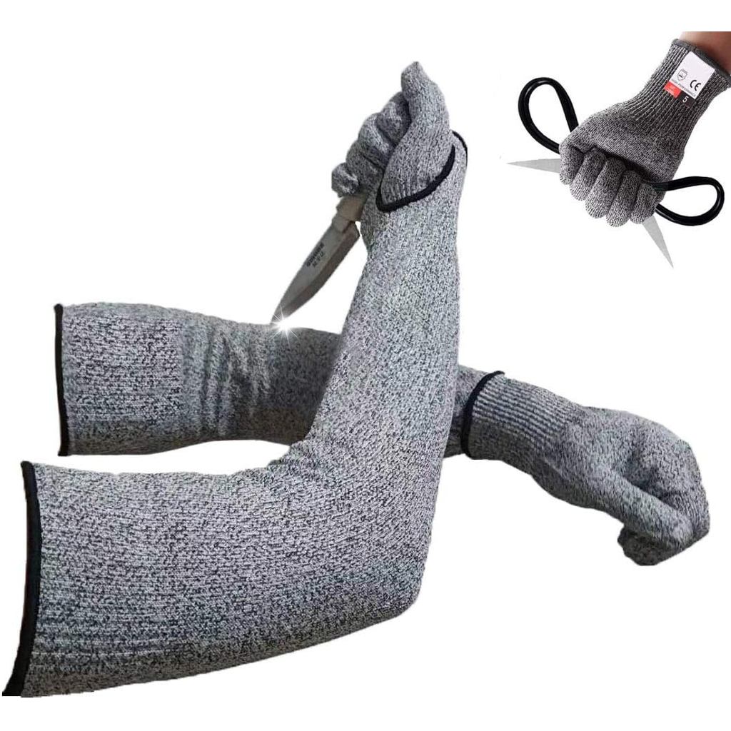 Găng tay và tay áo Nitrile chống cắt có bảo vệ EN388 Cấp 5