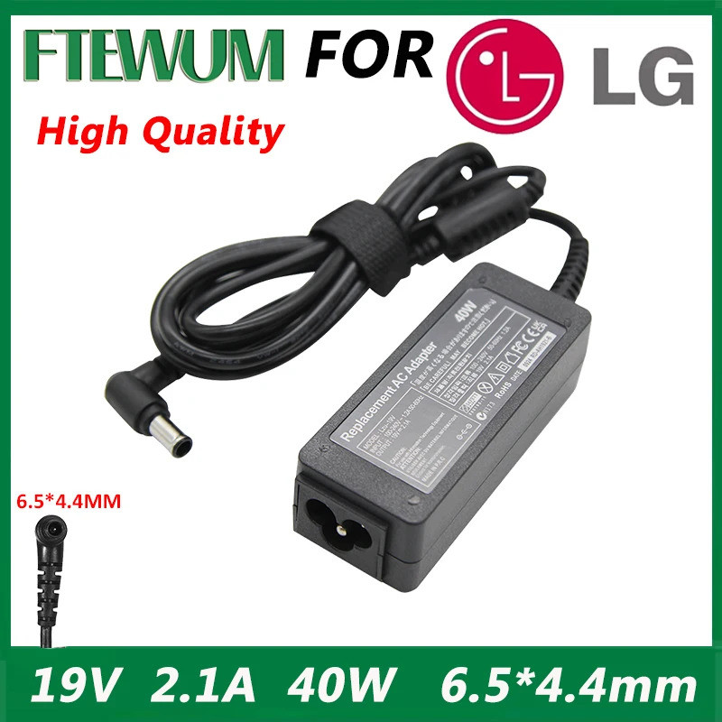 19V 2.1A 40W 6.5 * 4.4 * mm Laptop Laptop Sạc Adapter Nguồn Điện, Thích Hợp Cho LG 24 inch LED LCD C