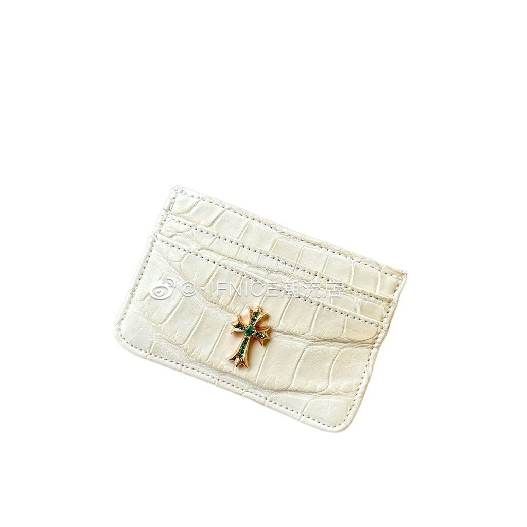 [Hàng có sẵn] Túi đựng cá sấu chéo kim cương xanh Chrome Hearts Chrome Hearts 22K vàng