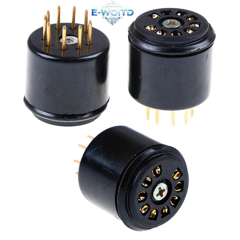 E-WOITD 2x mạ vàng 9pin bakelite ống soet tiết kiệm cho 12AX7 ECC83 5670 6DJ8 E-WOITD