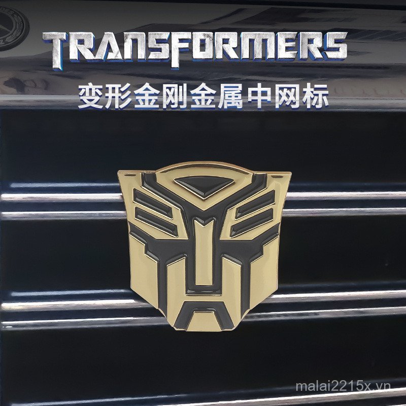 Transformers Xe Dán Kim Loại Nguyên Chất Ba Chiều 3D Dán Autobot Decepticon Autobot Sửa Đổi Độc Đáo 