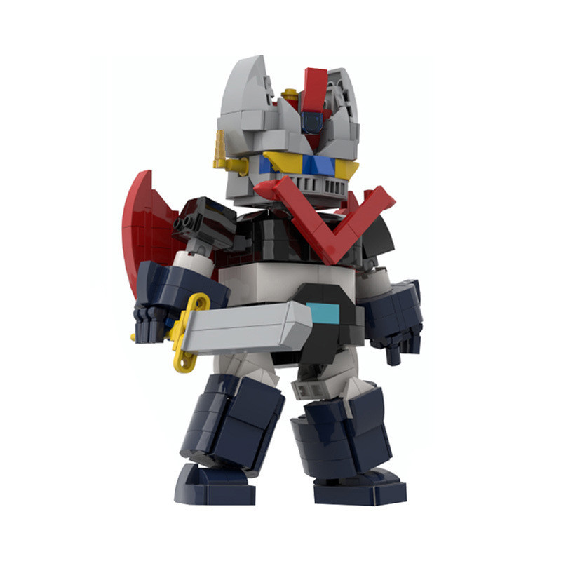 Bộ khối xây dựng MOC Tương thích các hạt nhỏ Big Devil Robot Gundam Xe khổng lồ Đồ chơi Mô hình R