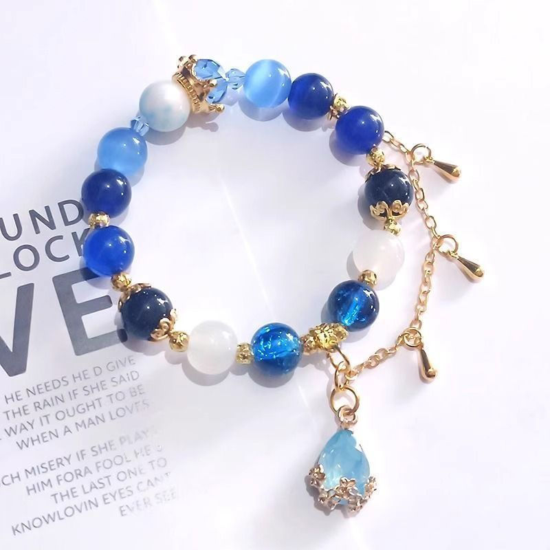 JUA Furina Impression Bracelet - Water God Focalors Fan-Made Design Peripheral Handmade Accessory In