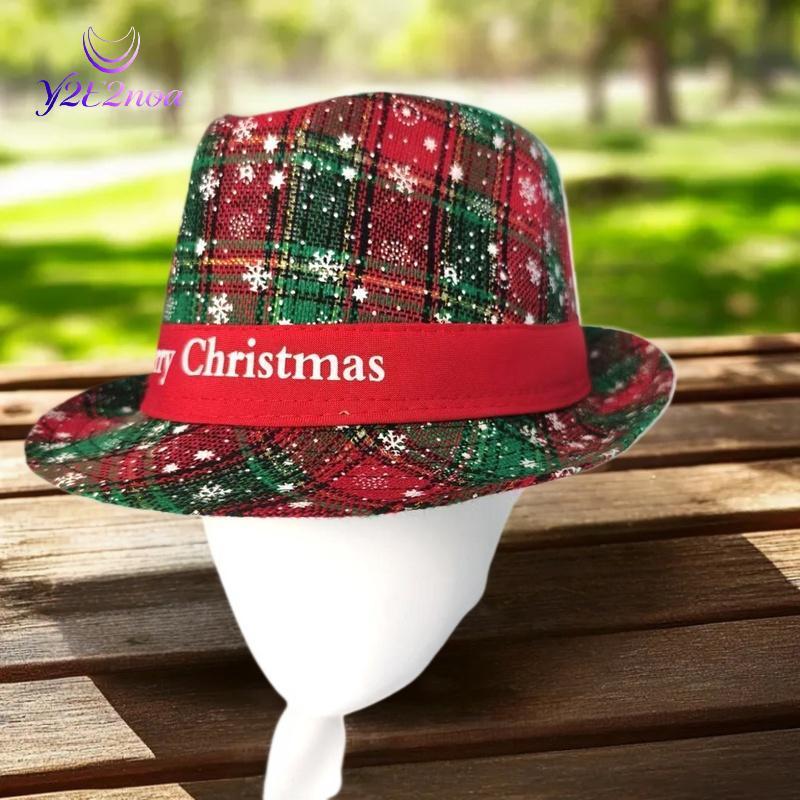 Y2E2noa 1 Chiếc Nam Ông Già Noel Cho Trang Phục Giáng Sinh Vải Có Thể Điều Chỉnh Đảng Mũ Thời Trang 