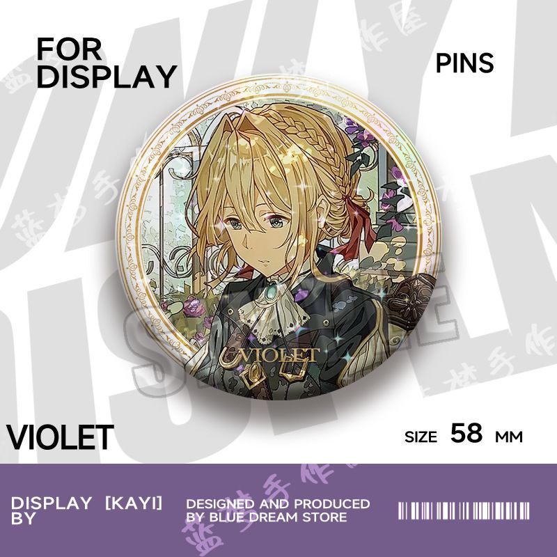 Wellit Hàng Hóa Thanh Chirp Violet Evergarden Huy Hiệu Valley Anime Hai Chiều Laser Trâm Quà Tặng Gi
