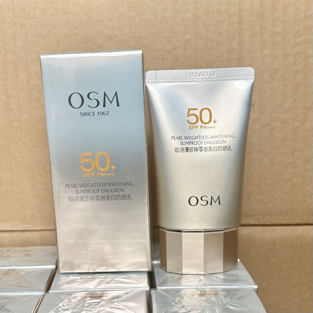 Kem chống nắng làm trắng da Oushiman Pearl Zero Sense SPF50 + Cách ly lâu trôi Chống tia cực tím Làm