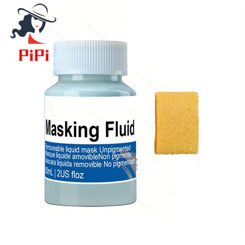 Vẽ gọt vỏ dễ dàng- dành cho Ink Gouache Painting & Illustration 60ml Liquid Latex Masking Fluid / Mỹ