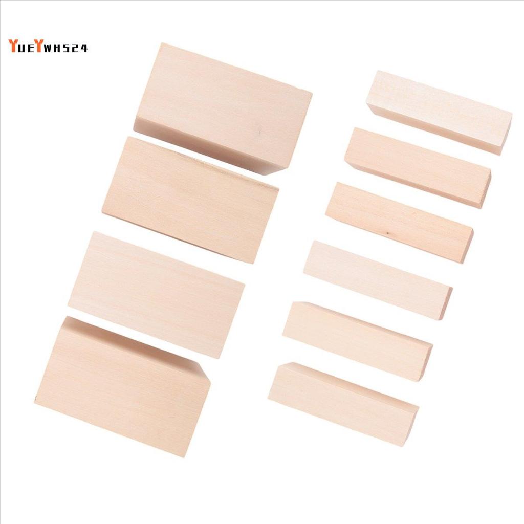 Khối Khắc Basswood Gỗ Khắc Gỗ Để Khắc 10 Chiếc - Gỗ Whittling Cho Hàng Thủ Công Bộ Khắc Gỗ Bằng Gỗ D