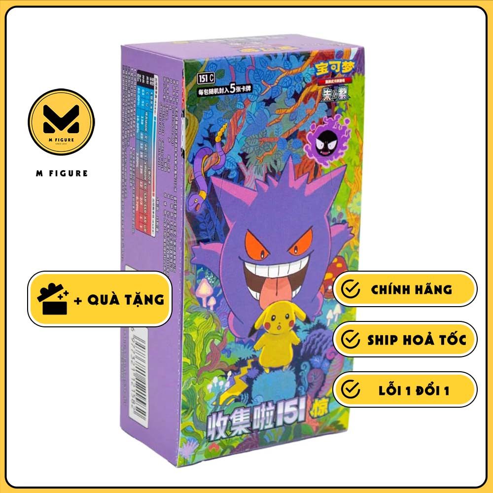 THẺ BÀI Pokemon - 151C Suprise - Slim Booster Box (The Pokemon Company) PACK CARD CHÍNH HÃNG