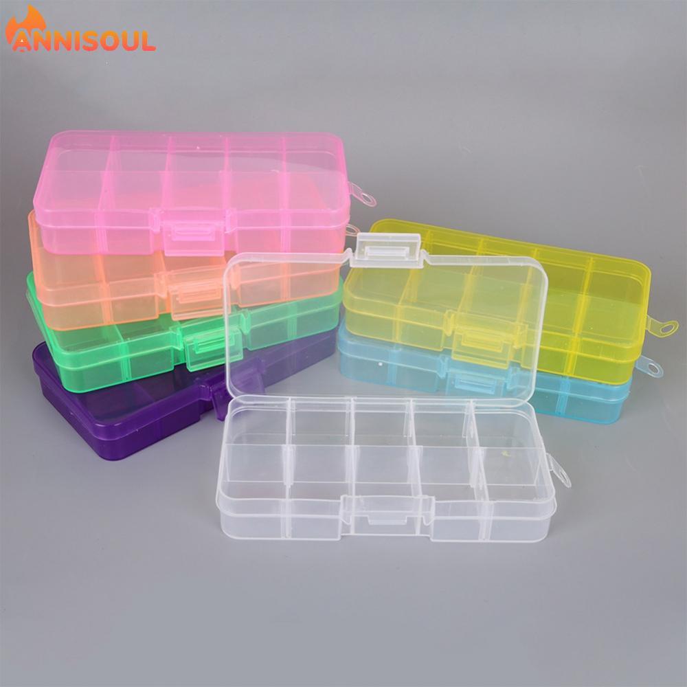 [NISO]10 Grids Transparent Storage Box Case for Jewelry Pills and Small Tools