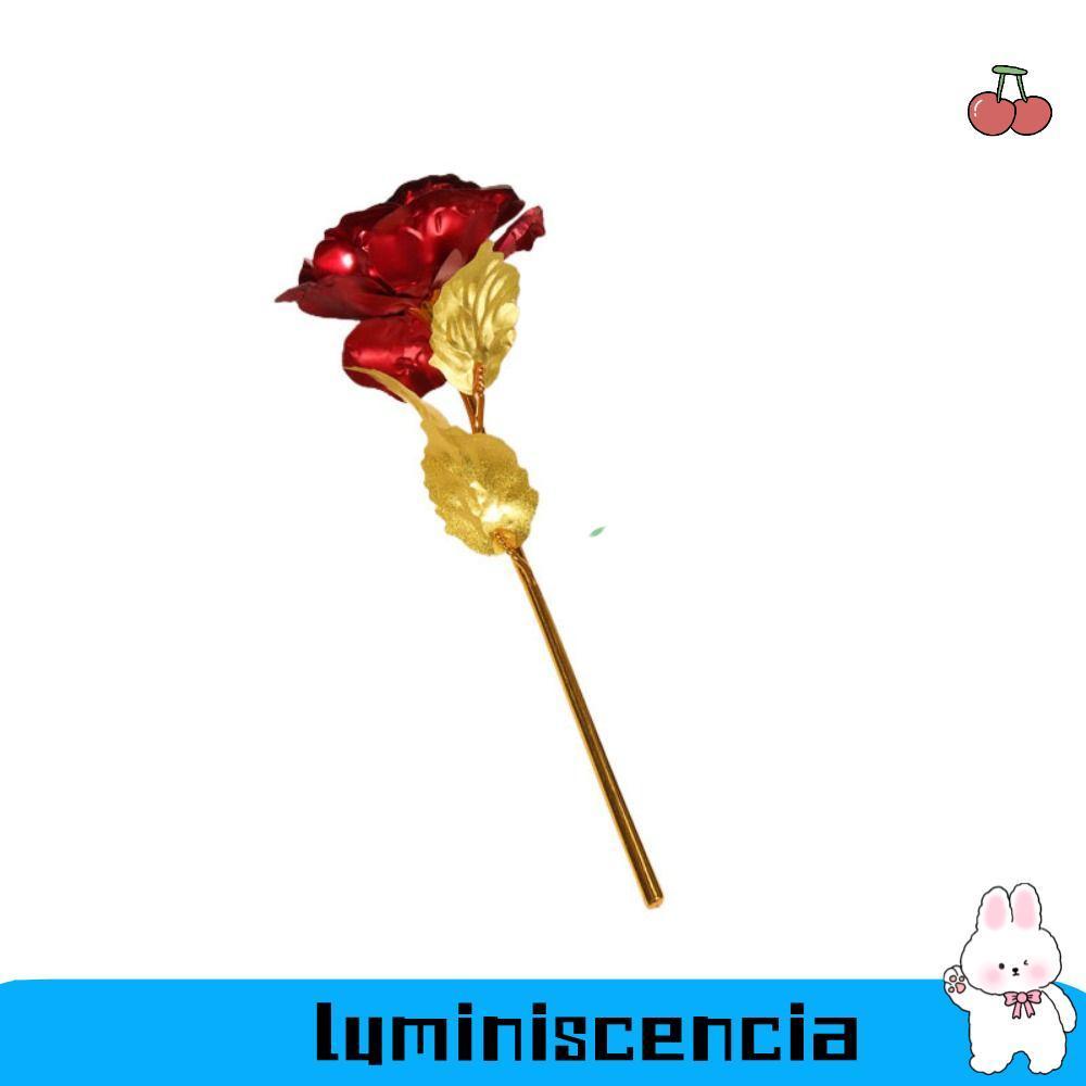 Bó Hoa Hồng LUMINISCENCIA, Hoa Hồng Vàng Đỏ Tinh Tế, Thời Trang Nhựa Lá Vàng Hoa Hồng Nhân Tạo Hoa H