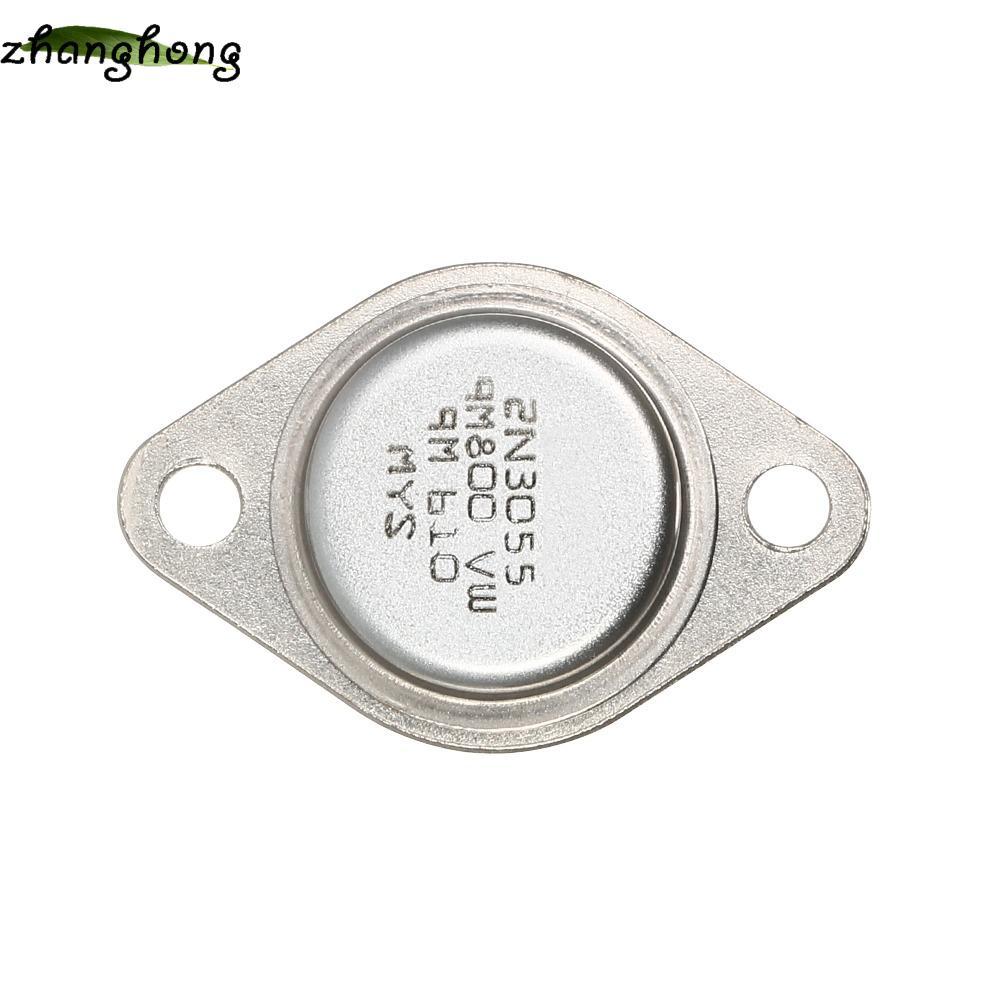 ZHANGHONG 5 Cái 2N3055 Điện Transistor, 2N3055 NPN TO-3 Điện, Bộ Transistor 15A / 60V Kim Loại Trans