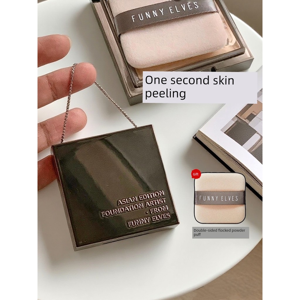 phấn phủ nén phấn phủ kiềm dầu cushion Funnyelves Fangli Soft Focus Loose Focus Powder Clear Sanding