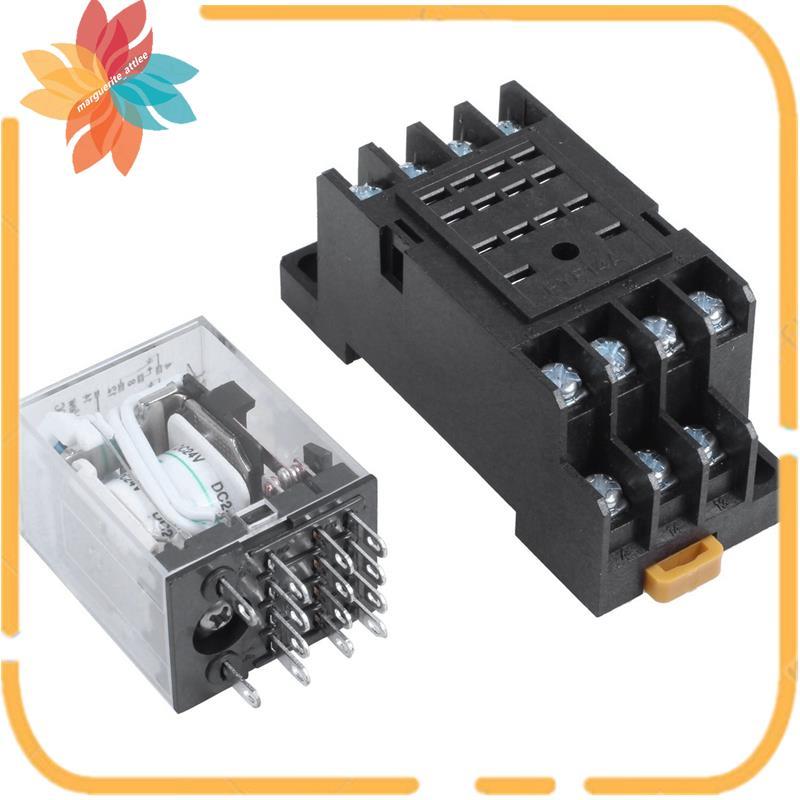 Rơle điện từ đầu cuối DC 24V Volt 4PDT 14 Pin HH54P