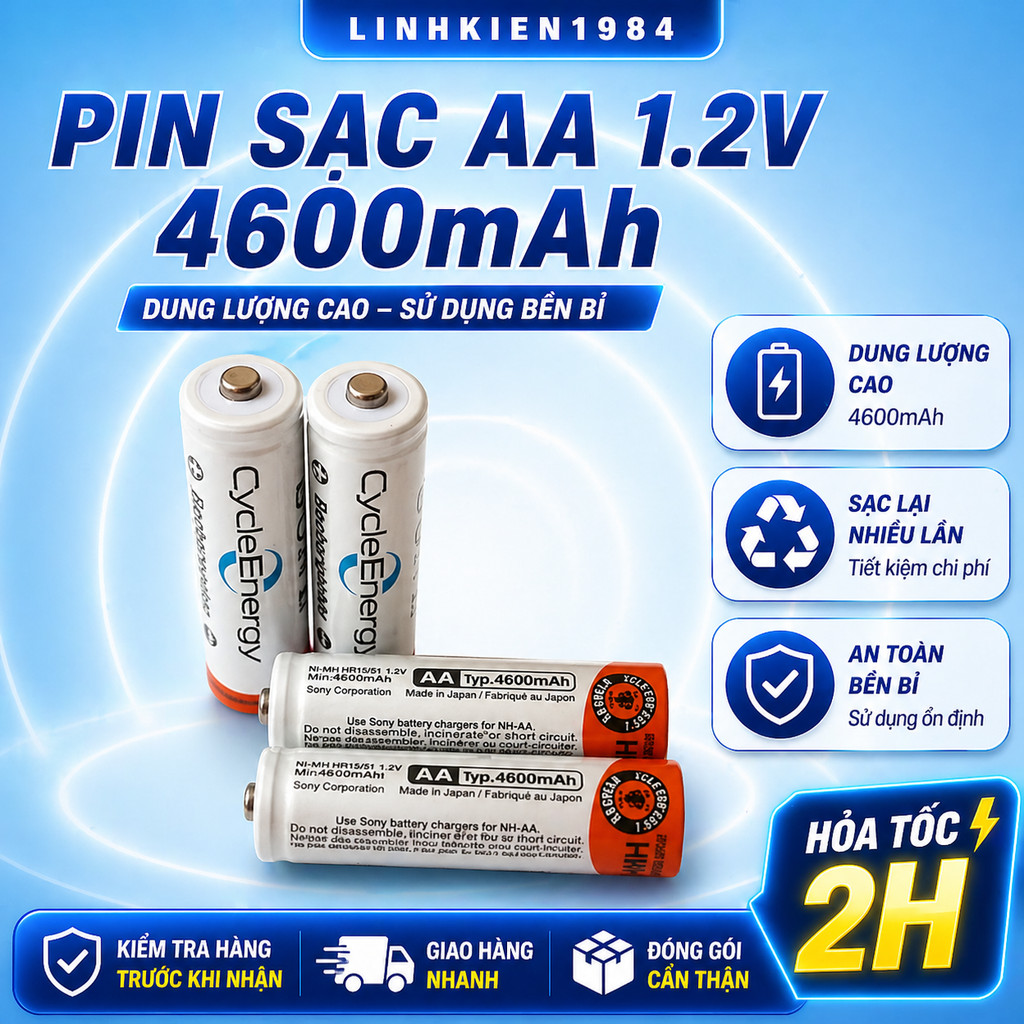 PIN SẠC SON-Y CYCLEENERGY 2A