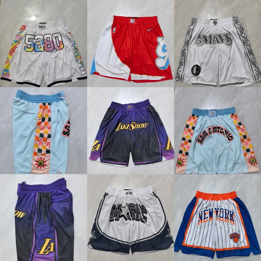 Quần bóng hai lớp vải,style mới, bốn túi - 2025 NBA