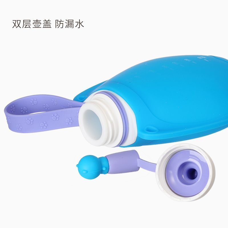 JUA[Rikang]Baby silicone water bag, children's water cup, foldable water bottle, travel silicone wat