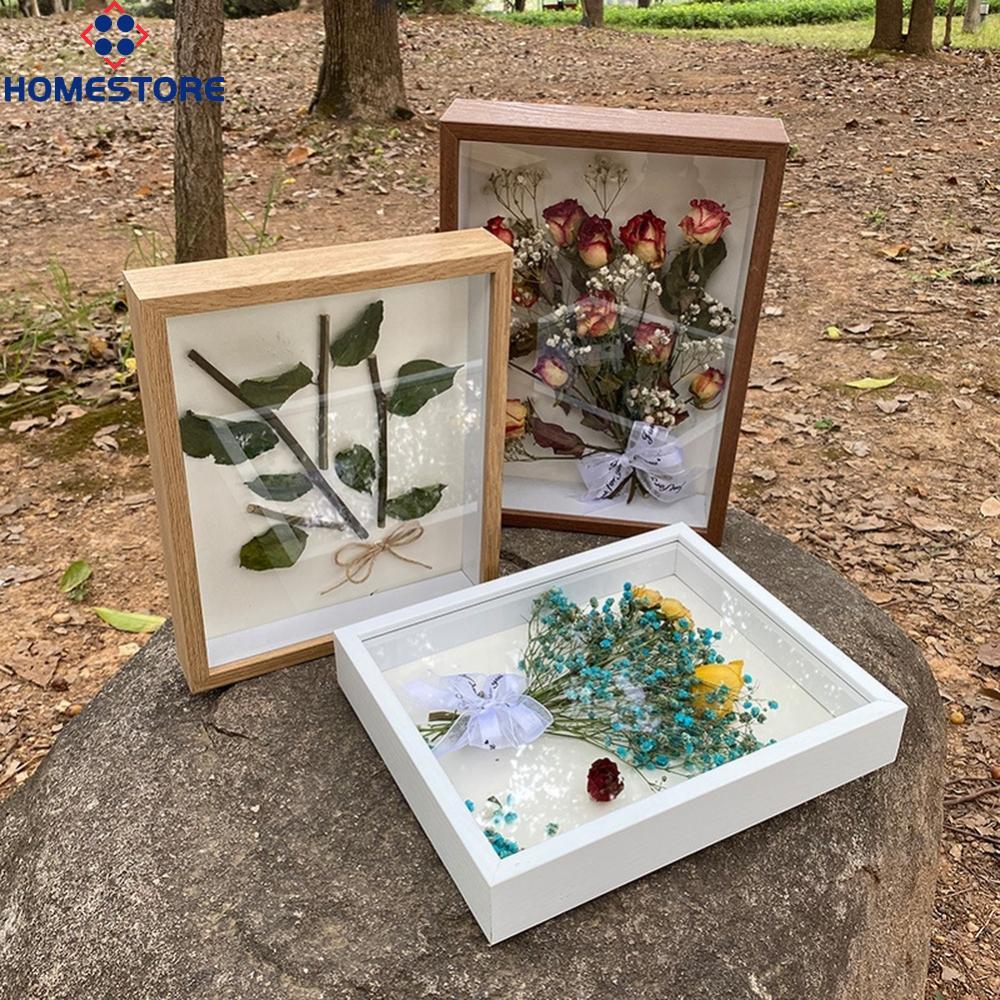 [Homestore]3D Hollow Decorative Photo Frame Set 2PCS for Dried Flowers and Insect Specimens