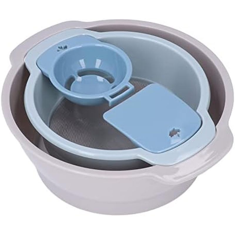 Trimming Tray Kit, 4Pcs Stackable Pollen Screen Flour Sieve Set Flower Dry Sifter with Mesh and Bott