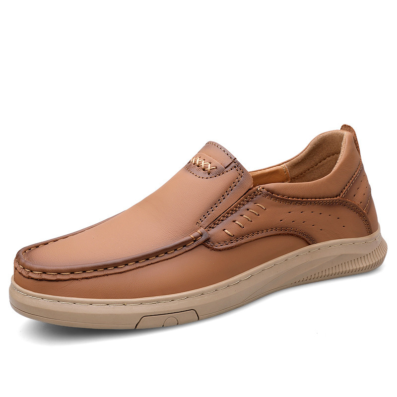 Slip On Nam Loafers Cổ Điển Đẹp Trai Giày Da Nhẹ Cho Nam Chất Lượng Cao Loafers Da Mềm