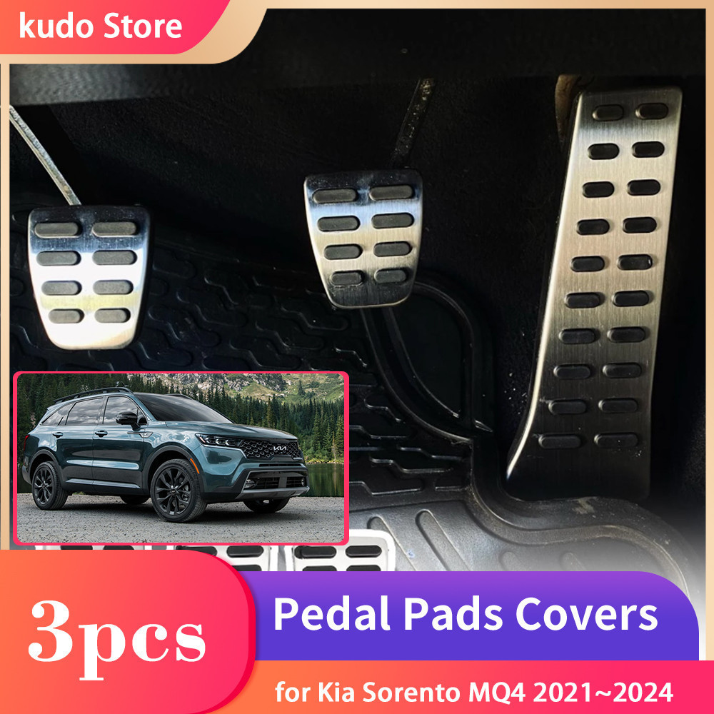 Bàn Đạp Chân Phanh Xe Cho Xe Kia Sorento MQ4 2021 ~ 2024 2022 Khay Hợp Kim Chân Đế Chống Trơn Trượt 