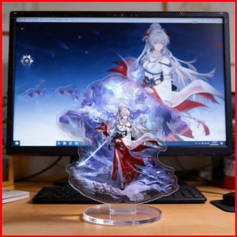 SQ11 Sóng Gió Fuyuki Tấm Đứng Acrylic Tấm Đứng Ký Hiệu Anime Để Bàn Trang Trí