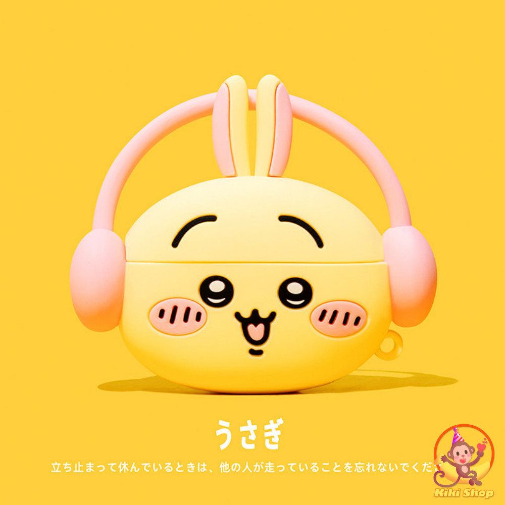 Tai Dài Âm Nhạc Usagi Hoạt Hình Tai Nghe Dành Cho Apple Airpods Pro 3 1 4 3 2 Pro Với Vỏ Tai Nghe Qu