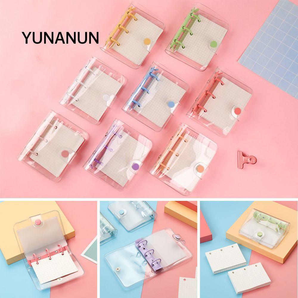 Yunaun Notebook Cover Mini Creative Diary Book Hand Account Diary File Folder Loose leaf Refill