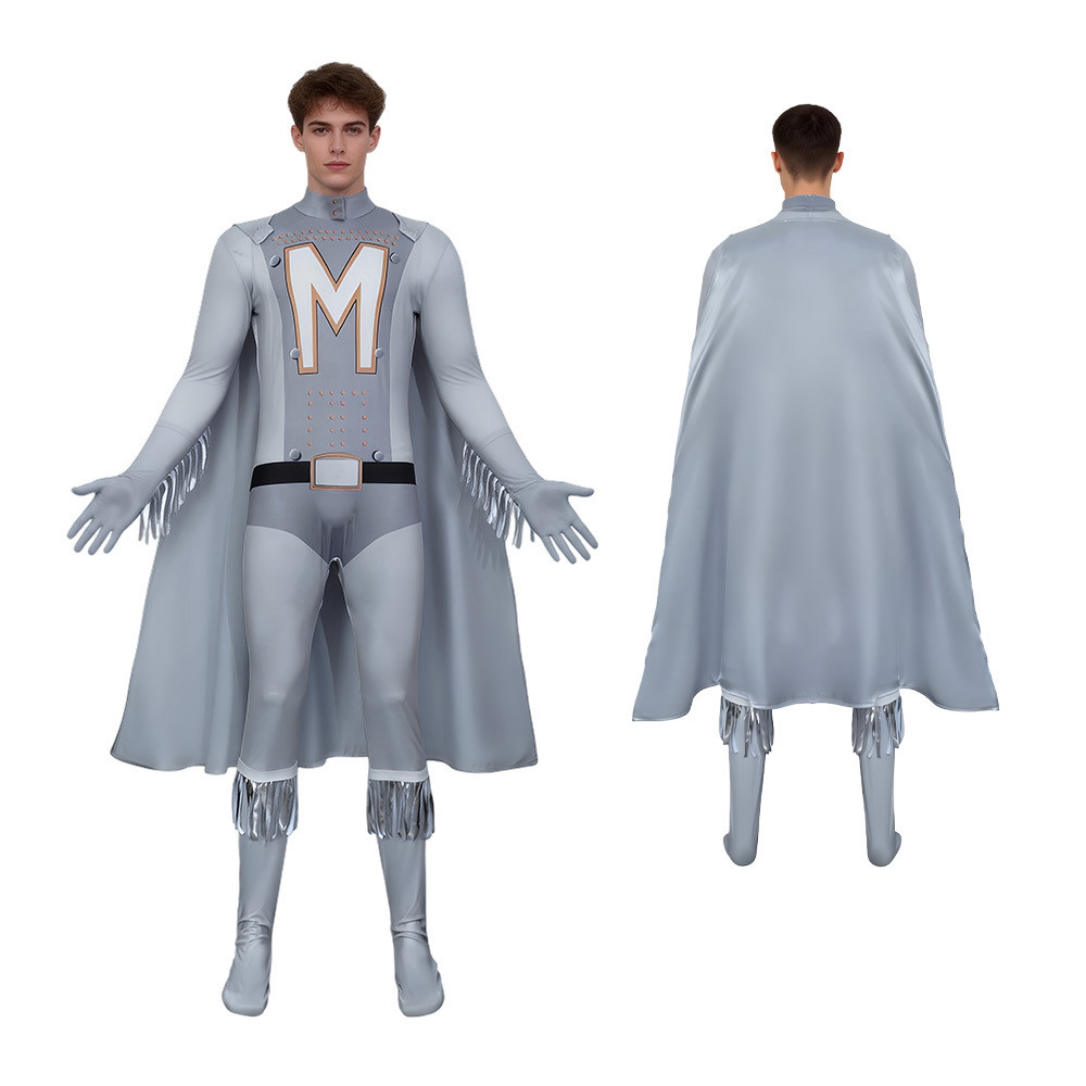 Megamind Sang Trọng Siêu Xấu Guy Series cosplay Thành Phố Siêu Nhân Jumpsuit Trang Phục Hóa Trang X