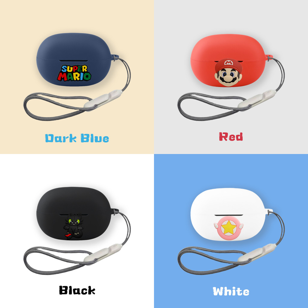 Suitable for EarFun Clip 2 Case Cartoon Silicone Soft Case for EarFun Clip 2 Shockproof Shell Protec