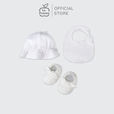 (MamanBébé chính hãng) Set phụ kiện La Pomme nơ điệu pastel