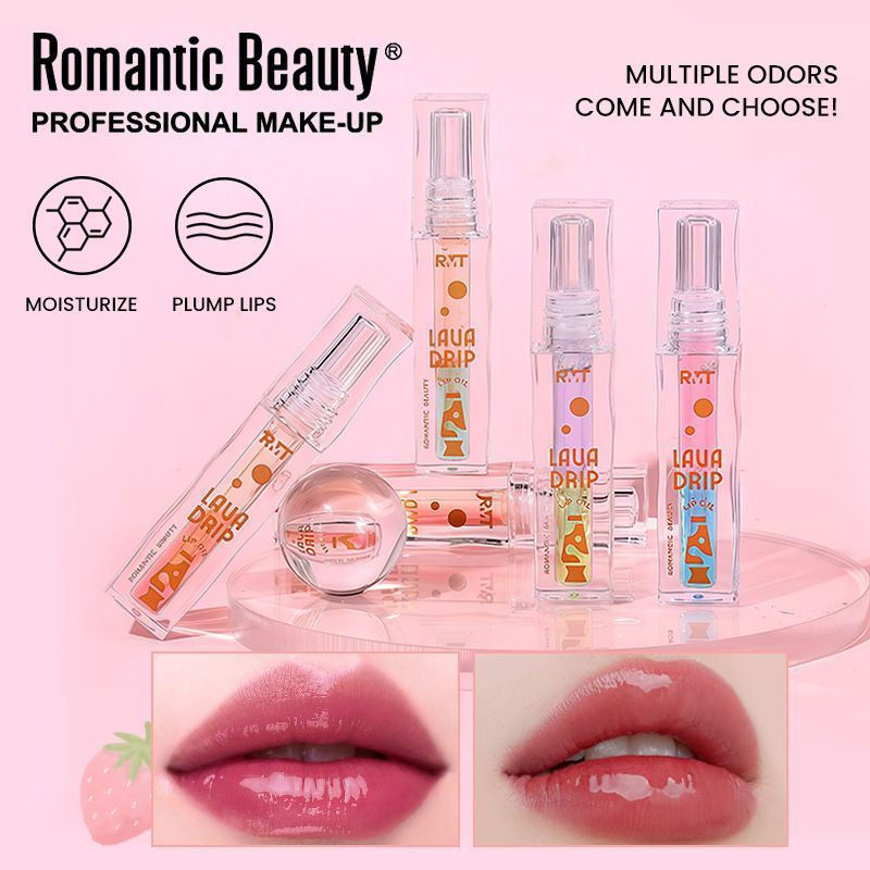 New Product#Two-tone lip oil for women, lip care essence oil, transparent liquid, moisturizing and h