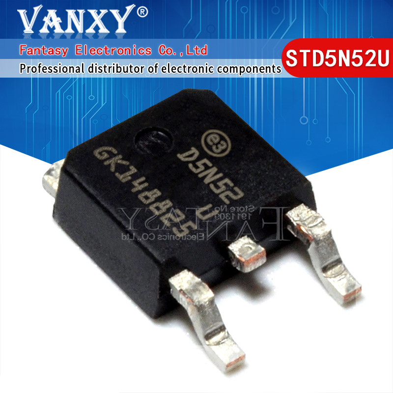 5 chiếc STD5N52U TO-252 5N52U TO252 STD5N52 SOT 5N52K