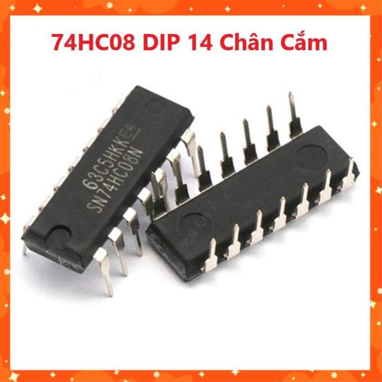 74HC08 Dip 14 Chân Cắm HC08 7408