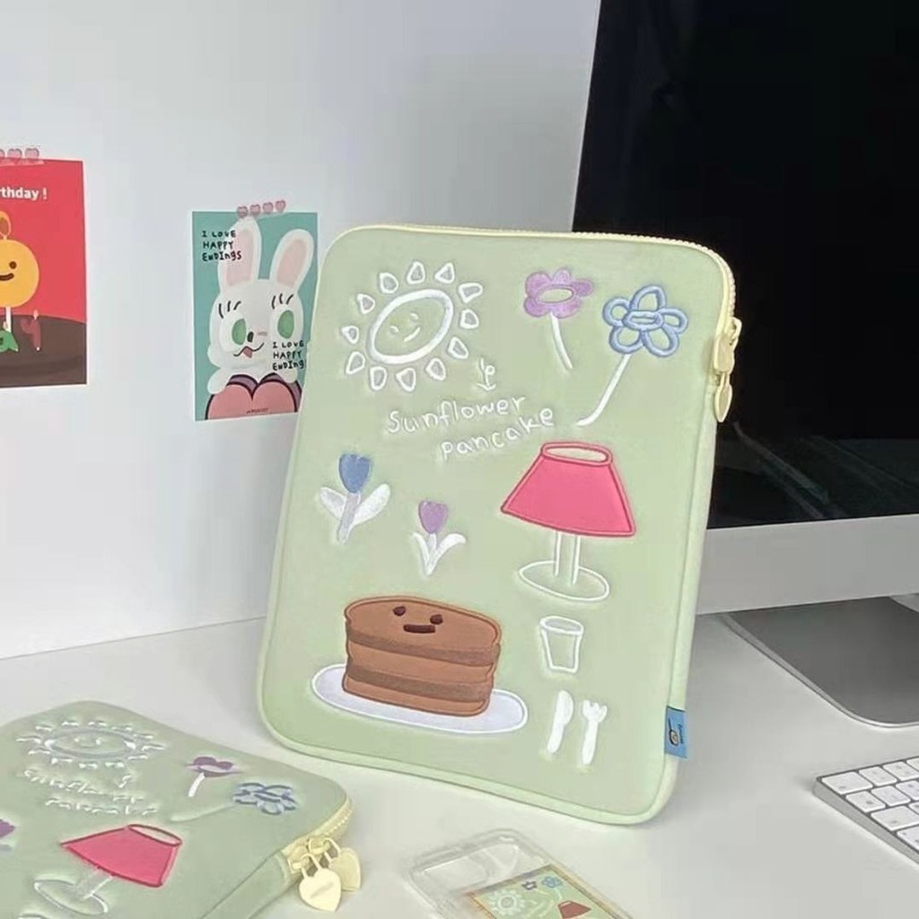 Túi đựng laptop Hàn Quốc Mazzzy Tablet 11inch /13/ 15inch xuyên biên giới, túi máy tính, bánh trái t