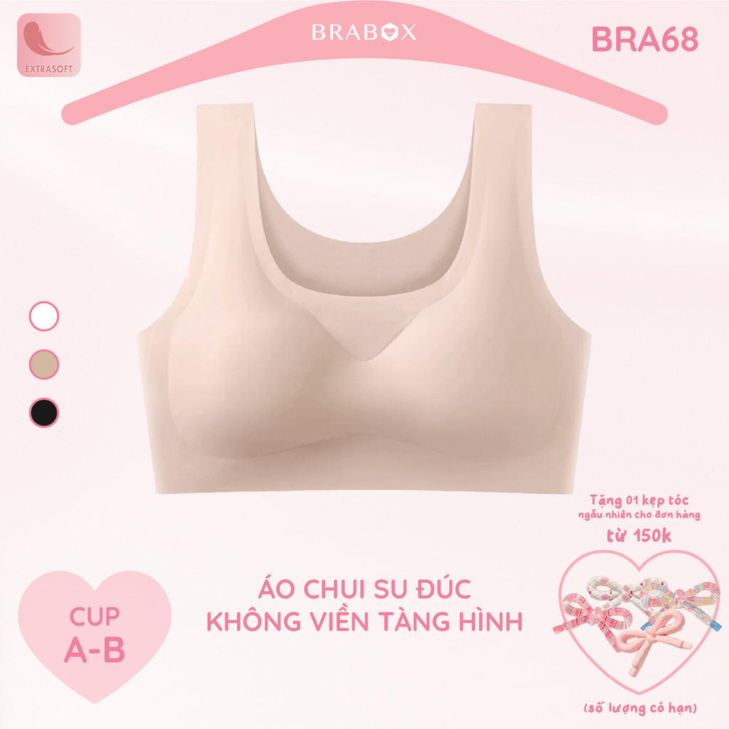 Áo ngực không viền su đúc chui đầu BRABOX BRA68