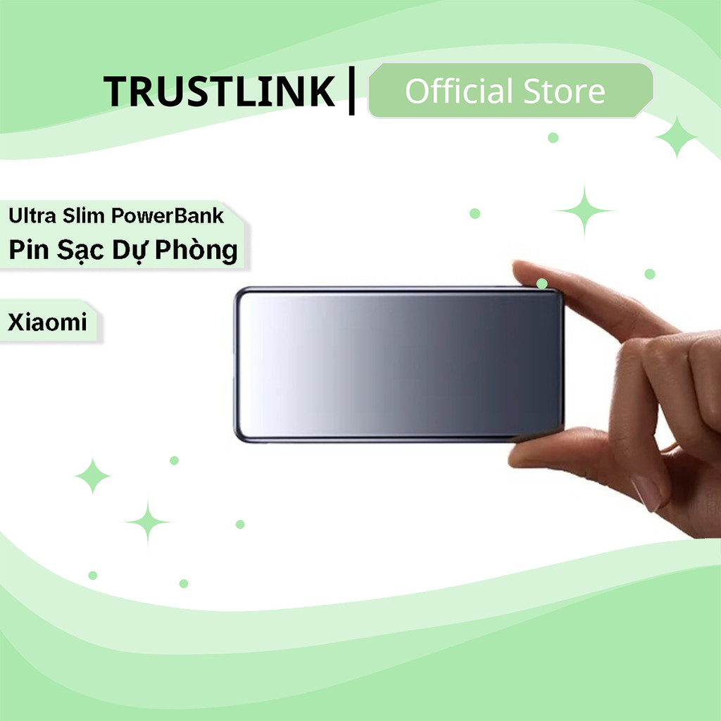 Pin Sạc Dự Phòng Xiaomi Ultra Slim - Siêu Mỏng - Siêu Nhẹ 83 gram - Dung Lượng 5000mAh - Sạc Nhanh
