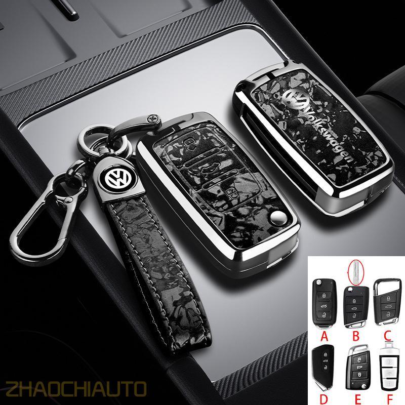 Vỏ Chìa Khóa Kim Loại Chìa Khóa Từ Xa Fob Bao Móc Khóa Dành Cho Xe Volkswagen Mới Magotan B8 Bộ Chìa