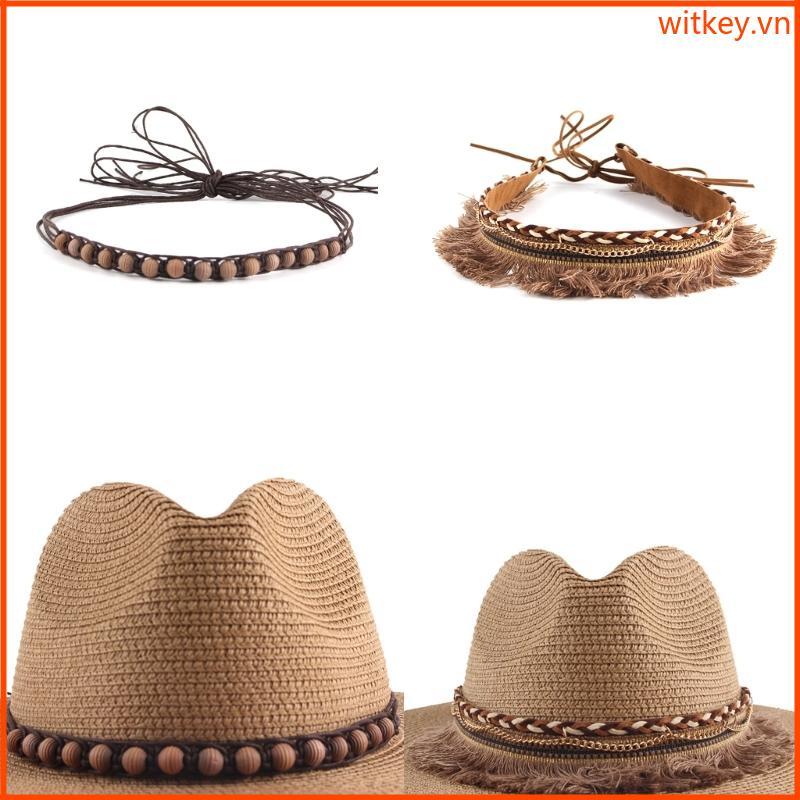 Dây đeo mũ style Bohemian cho mũ cao bồi, phù hợp outdoor decoration youth