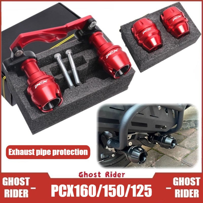 Cho 2021-2025 HONDA PCX160 PCX150 PCX125 Phuộc Trước Thanh Trượt Xả Tai Nạn Bóng Chống Rơi Bảo Vệ