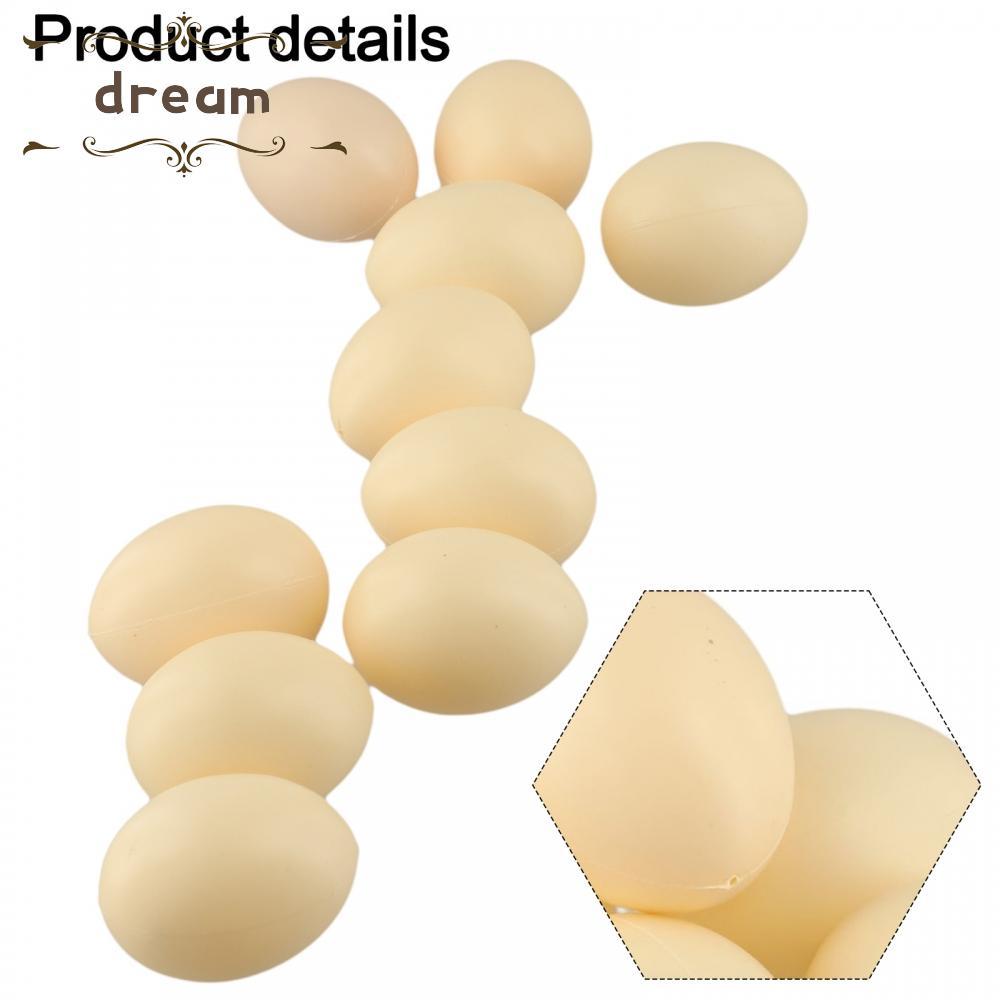 [dreamlife]Interactive Play with Faux Fake Chicken Eggs Safe for Children DIY Easter Crafts