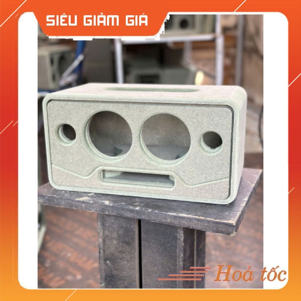 Thùng loa, box loa bb2 dáng bo siêu tròn ecang 2 mảnh kiểu dáng độc đáo kt 375x195x200