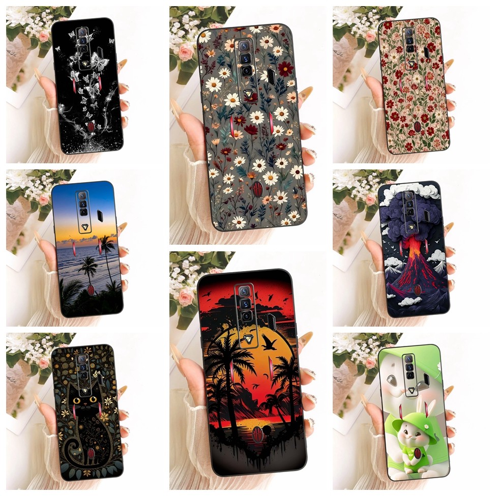 Ốp lưng ZTE nubia RedMagic 7 NX679J Silicon Mèo Dễ Thương Thời Trang Bướm Vỏ Sơn Ngộ nghĩnh