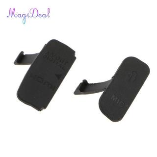 Giao diện nắp cổng AV OUT cho bộ phụ kiện máy ảnh 600D gồm 2 chiếc