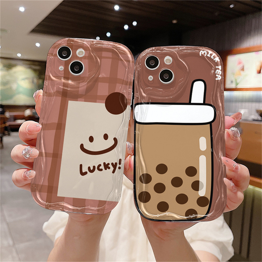 ốp điện thoại ốp lưng IPhone 17 11 XR 16 14 12 13 15 PRO MAX 7 8 14 15 Plus XS MAX Bubble Tea CE010A
