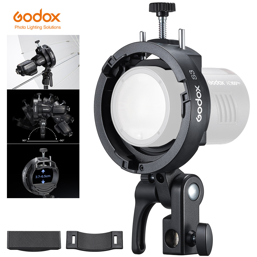 Godox S3 Speedlite Giá đỡ Godox AD200Pro AD200Pro II AD300PRO V100 V1PRO