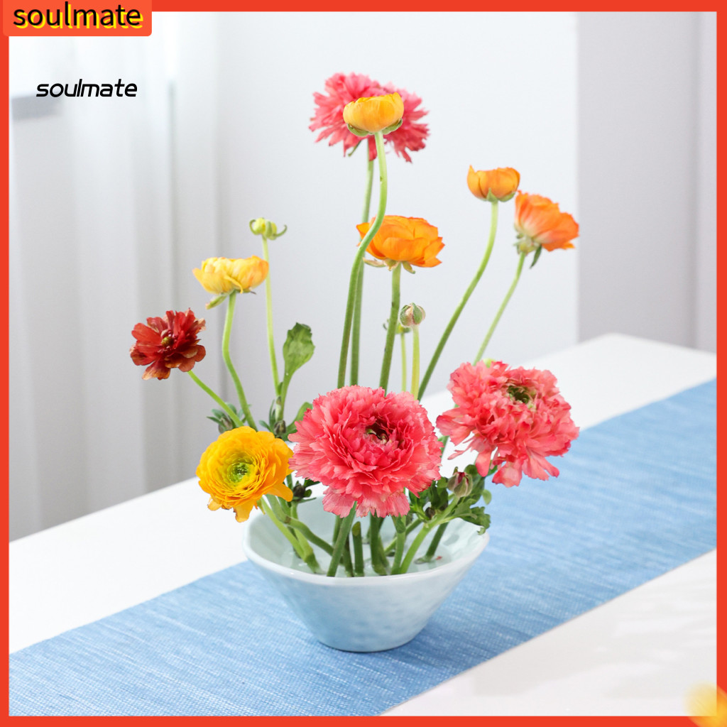 Linh hồn| Bát cắm hoa tối giản Bát cắm hoa Ikebana Nhật Bản Bình hoa gốm Ếch Bát cho văn phòng tại n