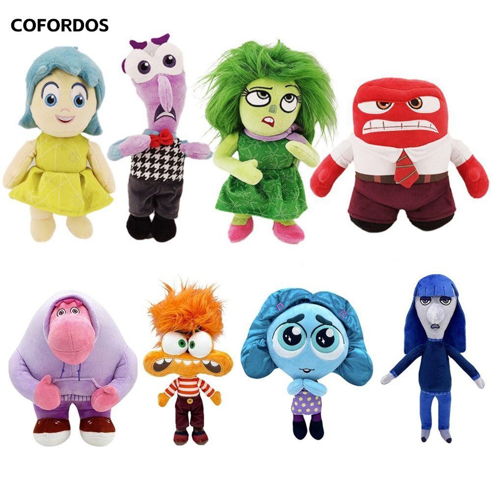 Cofordos Inside Out Plush, 20 ~ 33cm Inside Out 2 Đồ chơi sang trọng, Nhân vật hoạt hình Anger Joy Q