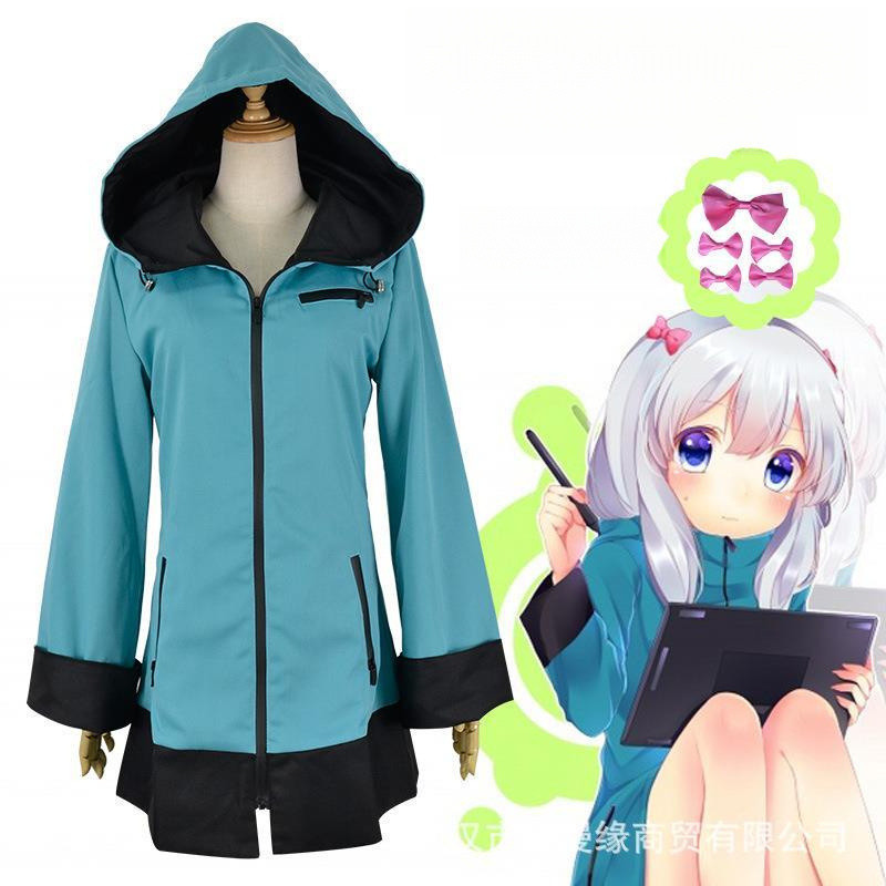 Trang phục cosplay Izumi Sagiri từ Eromanga Sensei - Áo khoác có mũ trùm đầu, size 4LXL