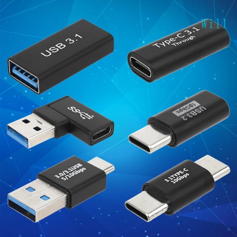 Type C to USB 3.0 Adapter OTG USB C to Type C Male Female Converter Connector